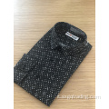 Camicia da uomo in spandex a maniche lunghe con stampa